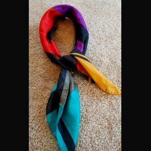 Silk scarf, bright colors